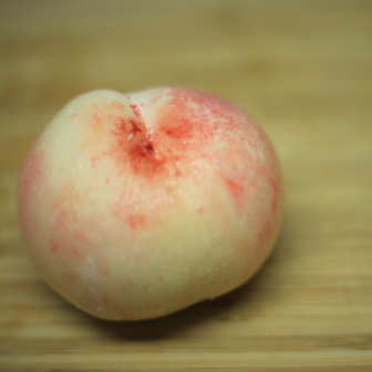 桃のせフレンチトースト |  ベーグルレシピ 画像２